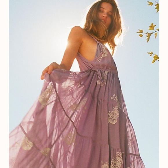 run away with me embroidered midi dress